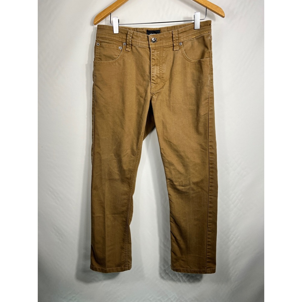 Marmot For Life Mens 30x27 Straight Leg Twill Pants Brown Tobacco Outdoor Casual